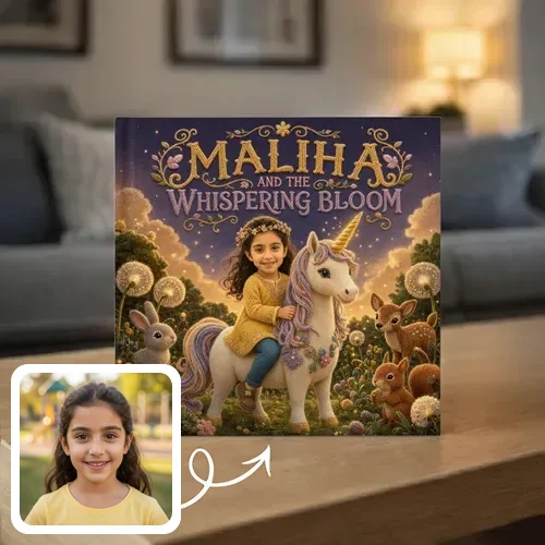 Personalized storybook - Maliha and the Whispering Bloom - Genie in a Book