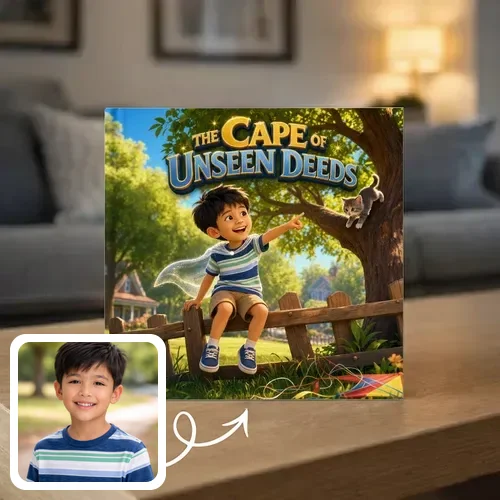 Personalized storybook - The Cape of Unseen Deeds - Genie in a Book