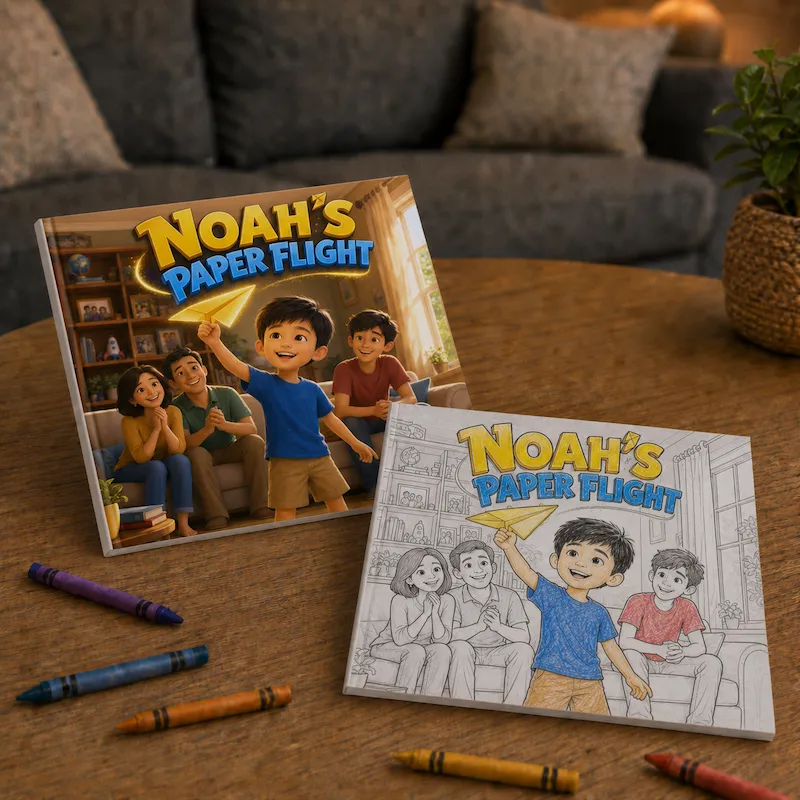 Paperback + Coloring Book Bundle